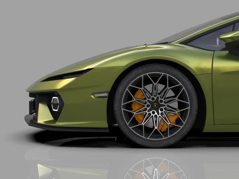 Lanbroghini Temerario 2024 HQ interior 3D Model