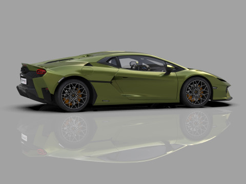 Lanbroghini Temerario 2024 HQ interior 3Dモデル
