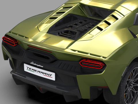Lanbroghini Temerario 2024 HQ interior 3Dモデル