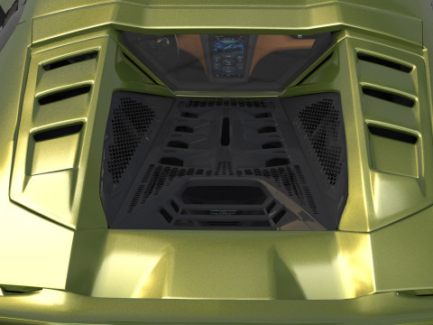 Lanbroghini Temerario 2024 HQ interior 3Dモデル