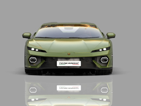 Lanbroghini Temerario 2024 HQ interior 3Dモデル