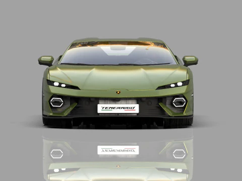 Lanbroghini Temerario 2024 HQ interior 3D Model