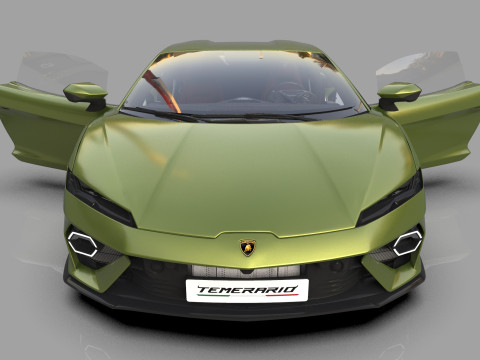 Lanbroghini Temerario 2024 HQ interior 3Dモデル