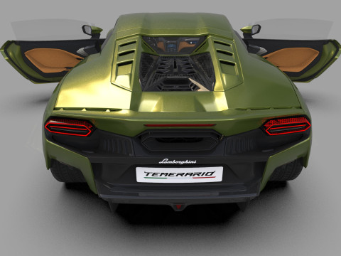 Lanbroghini Temerario 2024 HQ interior 3Dモデル