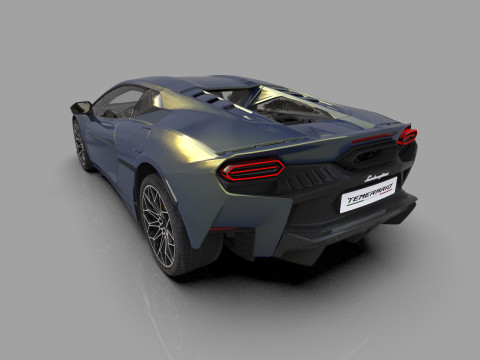 Lanbroghini Temerario 2024 HQ interior 3Dモデル