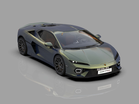 Lanbroghini Temerario 2024 HQ interior 3Dモデル