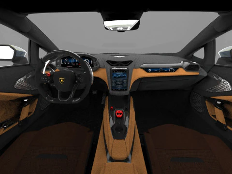 Lanbroghini Temerario 2024 HQ interior 3D Model