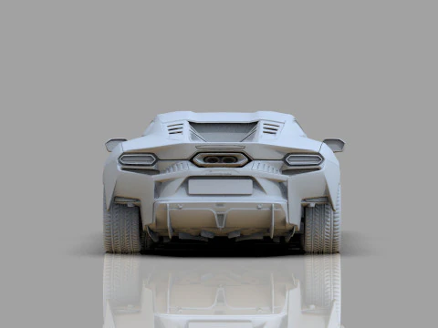 Lanbroghini Temerario 2024 HQ interior 3D Model
