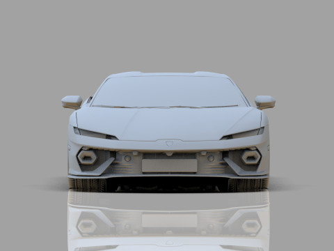 Lanbroghini Temerario 2024 HQ interior 3Dモデル
