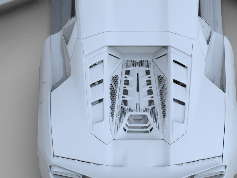 Lanbroghini Temerario 2024 HQ interior 3Dモデル