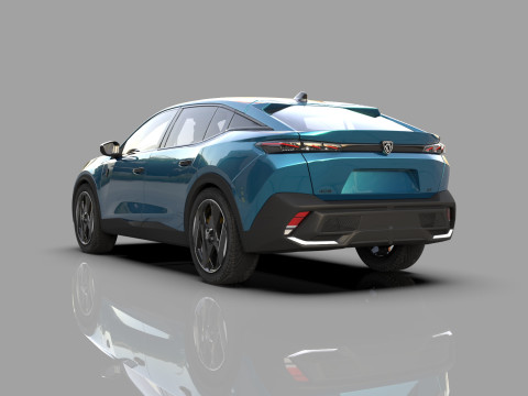 Peugeot 408 cross 2023 HQ interior 3D Model