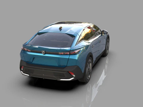 Peugeot 408 cross 2023 HQ interior 3D Model