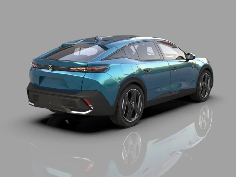 Peugeot 408 cross 2023 HQ interior 3D Model