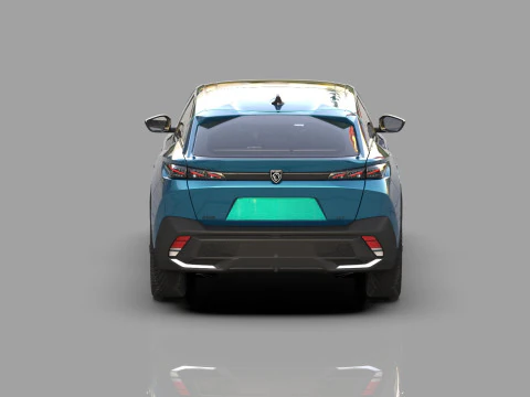 Peugeot 408 cross 2023 HQ interior 3D Model