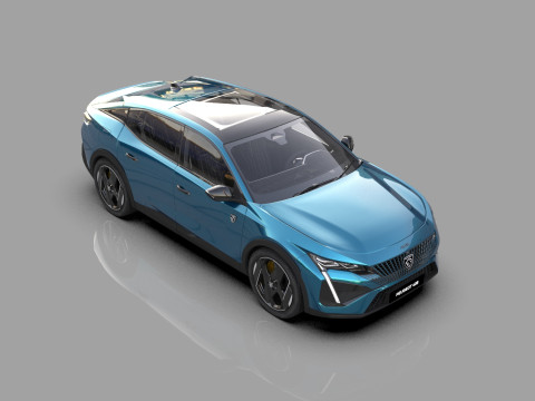 Peugeot 408 cross 2023 HQ interior 3D Model