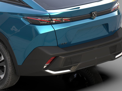 Peugeot 408 cross 2023 HQ interior 3D Model