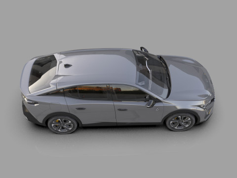 Peugeot 408 cross 2023 HQ interior 3D Model