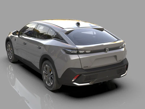 Peugeot 408 cross 2023 HQ interior 3D Model