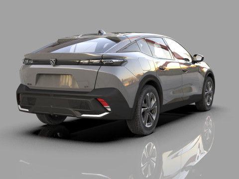 Peugeot 408 cross 2023 HQ interior 3D Model