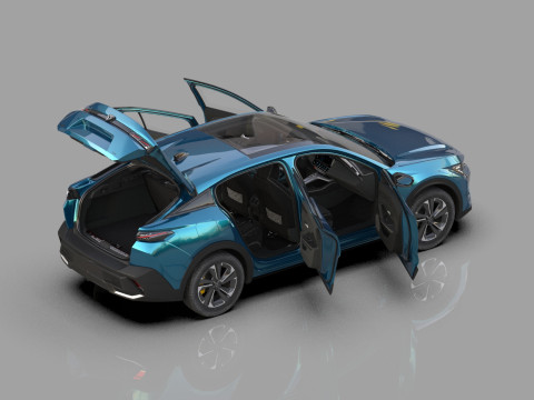 Peugeot 408 cross 2023 HQ interior 3D Model