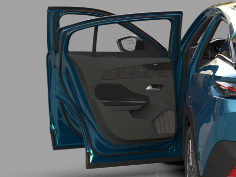 Peugeot 408 cross 2023 HQ interior 3D Model