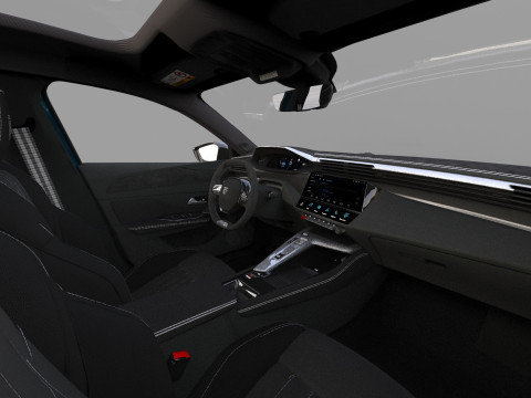 Peugeot 408 cross 2023 HQ interior 3D Model