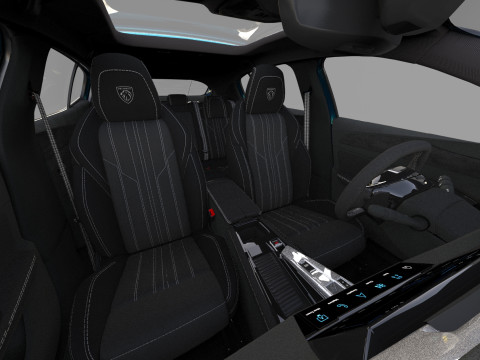 Peugeot 408 cross 2023 HQ interior 3D Model