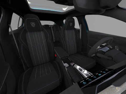 Peugeot 408 cross 2023 HQ interior 3D Model
