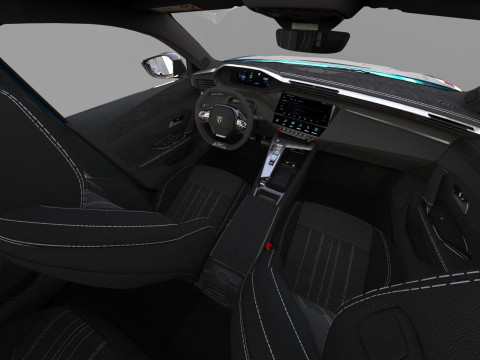 Peugeot 408 cross 2023 HQ interior 3D Model