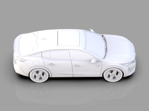 Peugeot 408 cross 2023 HQ interior 3D Model