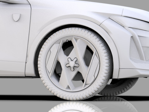 Peugeot 408 cross 2023 HQ interior 3D Model