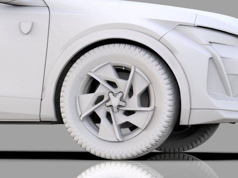 Peugeot 408 cross 2023 HQ interior 3D Model