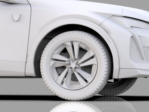 Peugeot 408 cross 2023 HQ interior 3D Model