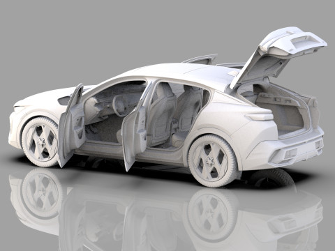 Peugeot 408 cross 2023 HQ interior 3D Model