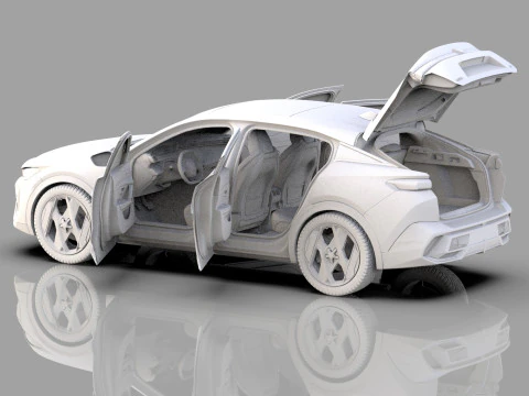Peugeot 408 cross 2023 HQ interior 3D Model