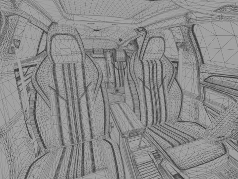 Peugeot 408 cross 2023 HQ interior 3D Model