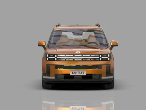 Hyundai Santa Fe Hybrid 2024 HQ interior 3D मॉडल