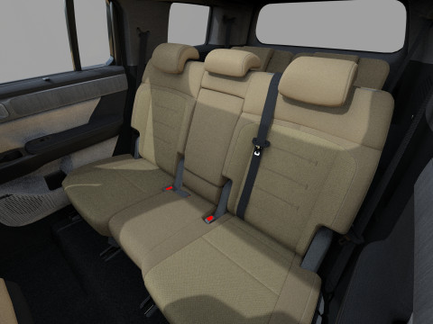 Hyundai Santa Fe Hybrid 2024 HQ interior 3D मॉडल