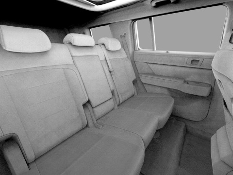 Hyundai Santa Fe Hybrid 2024 HQ interior 3D मॉडल