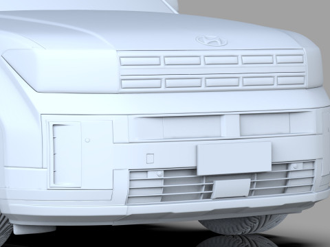 Hyundai Santa Fe Hybrid 2024 HQ interior 3D मॉडल