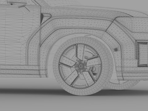 Hyundai Santa Fe Hybrid 2024 HQ interior 3D मॉडल