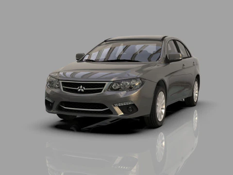 Mitsubishi Lancer Fortis TW-Spec 2013 Interior central Modelo 3D