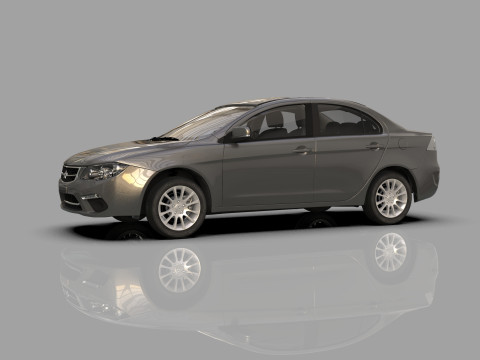 Mitsubishi Lancer Fortis TW-Spec 2013 HQ interior 3Dモデル