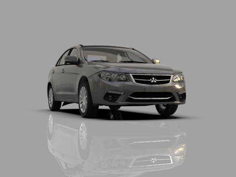 Mitsubishi Lancer Fortis TW-Spec 2013 HQ interior 3Dモデル