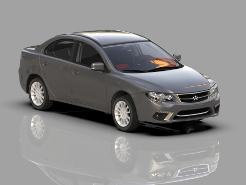 Mitsubishi Lancer Fortis TW-Spec 2013 HQ interior 3Dモデル