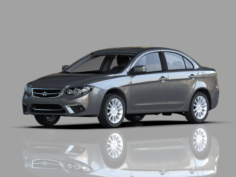 Mitsubishi Lancer Fortis TW-Spec 2013 HQ interior 3Dモデル