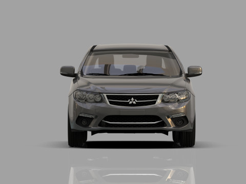 Mitsubishi Lancer Fortis TW-Spec 2013 HQ interior 3Dモデル