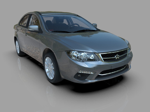 Mitsubishi Lancer Fortis TW-Spec 2013 HQ interior 3Dモデル