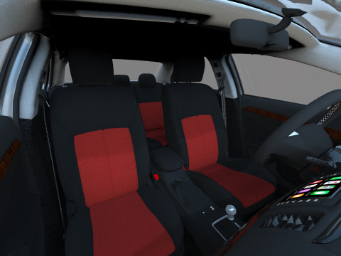 Mitsubishi Lancer Fortis TW-Spec 2013 HQ interior 3Dモデル