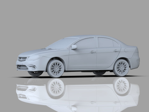 Mitsubishi Lancer Fortis TW-Spec 2013 HQ interior 3Dモデル
